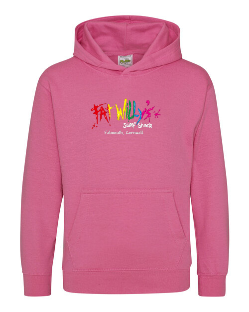 Kids Pink Hoodie - Fat Willy's