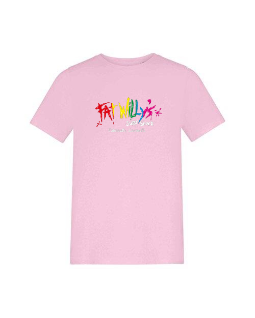 Kids Baby Pink T-Shirt - Fat Willy's